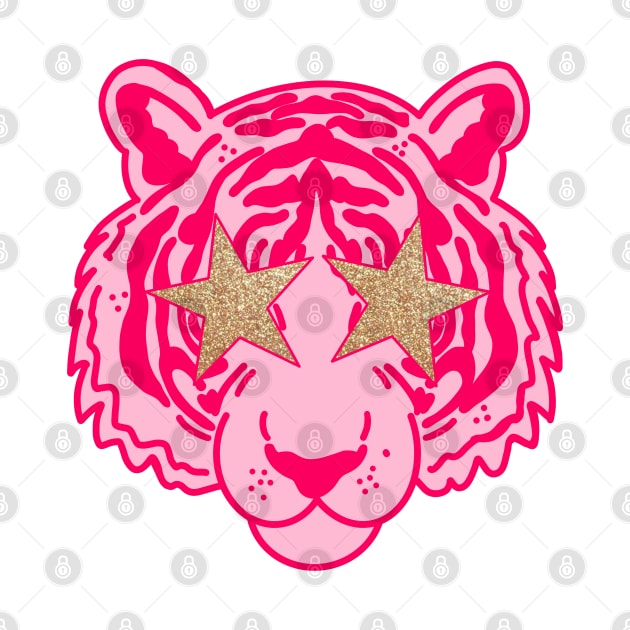 preppy pink tiger by gdm123