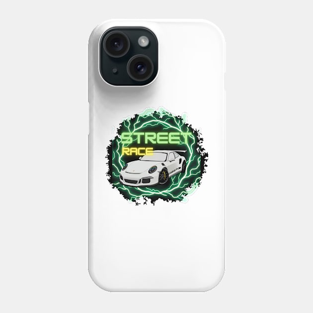 Porsche GT3 RS street race Phone Case by LynxMotorStore