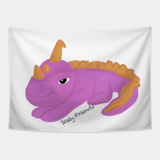 Pattrick the pink Dino - The Scaly Friend's Collection Artwort By TheBlinkinBean Tapestry