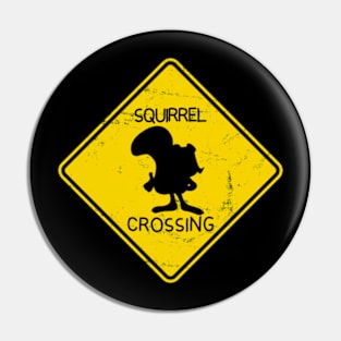 Rocky Bullwinkle - Crossing Sign Pin