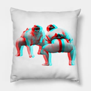 3D Sumo Wrestlers Pillow