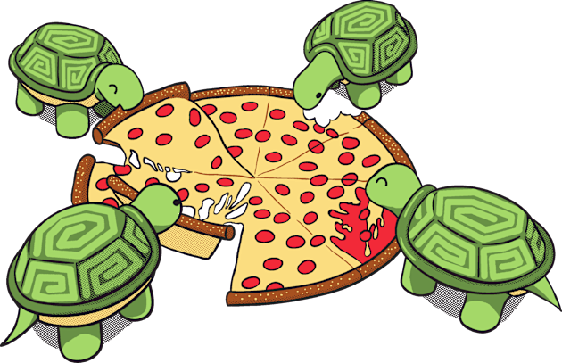 Hungry  Hungry Turtles Kids T-Shirt by manikx