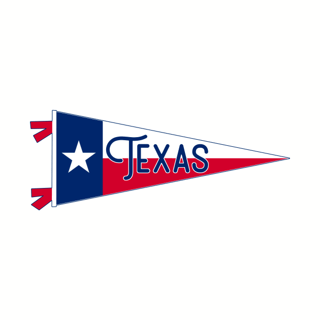 Texas Flag Pennant by zsonn