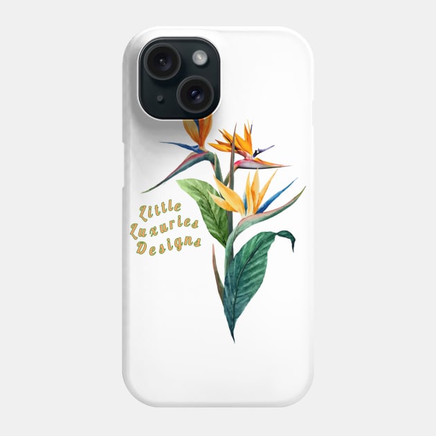 Bird of Paradise Graphic Design Phone Case by LittleLuxuriesDesigns