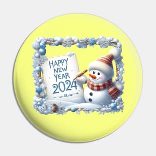 Frosty's Holiday Magic: Celebrate Christmas and Ring in the New Year with Whimsical Designs! Pin