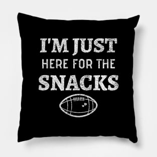 I'm Just Here For The Snacks - Funny Football Snacks Pillow