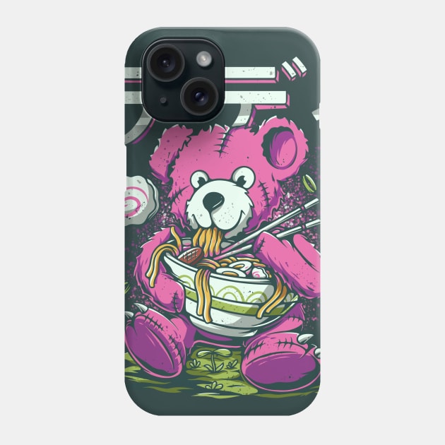 Teddy Ramen Phone Case by footmark studio