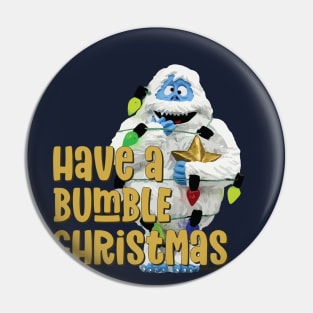 Classic Christmas Abominable Snowman Merry Christmas © GraphicLoveShop Pin