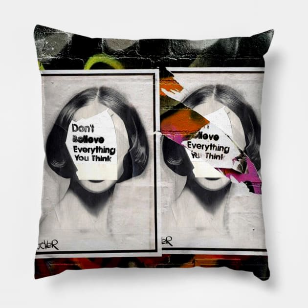 Walls Pillow by Loui Jover 