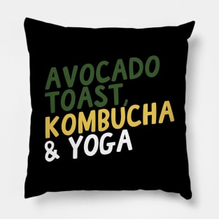 Avocado Toast, Kombucha & Yoga Pillow