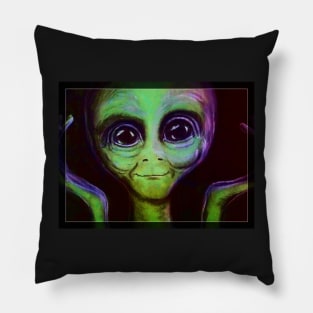 Little Green Guy Pillow