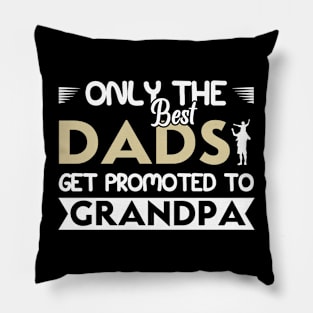 Only The Best Dads Get Promoted To Grandpa For Men Grandpa Pillow