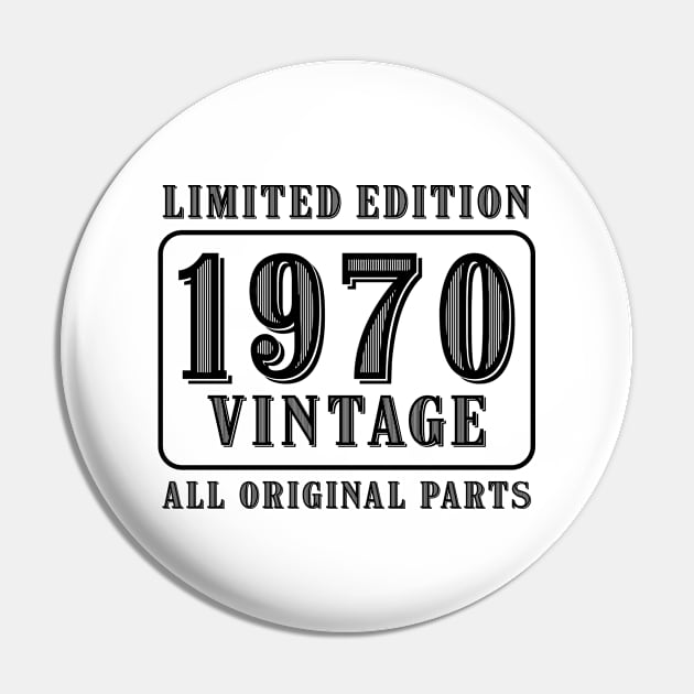 All original parts vintage 1970 limited edition birthday Pin by colorsplash