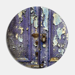 A weather-beaten door in Campbeltown, Kintyre, Scotland Pin