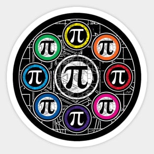 Math Symbols pi Circle π 3.14 - Gift Idea' Sticker