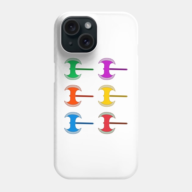 Colorful Battleaxe Pattern Phone Case by Kangavark