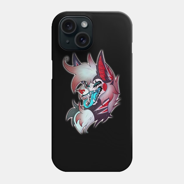 creepy clown canine Phone Case by amberdatiger