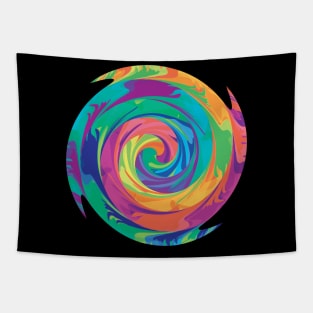 Rainbow Spiral 2 Tapestry