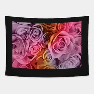 Floral | Roses | Digital Art Tapestry