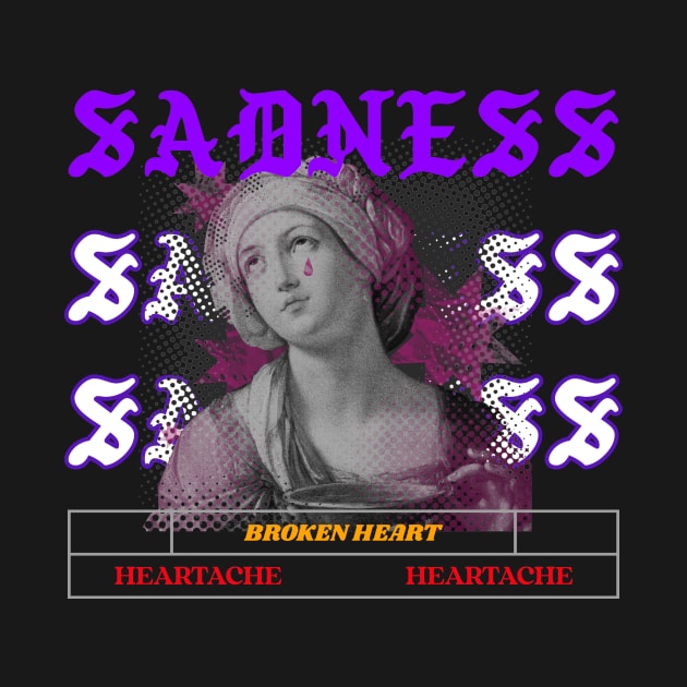 Sadness by Vintage Oldschool Apparel 