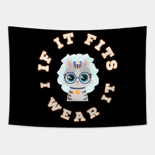 If It Fits, I Wear It (Wedding Veil) Tapestry