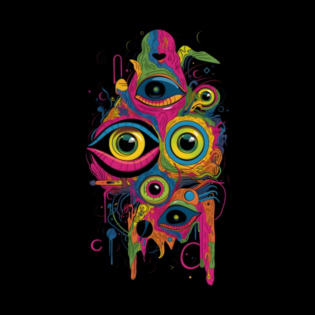 Trippy Eyeballs Series #4 by MindGlowArt