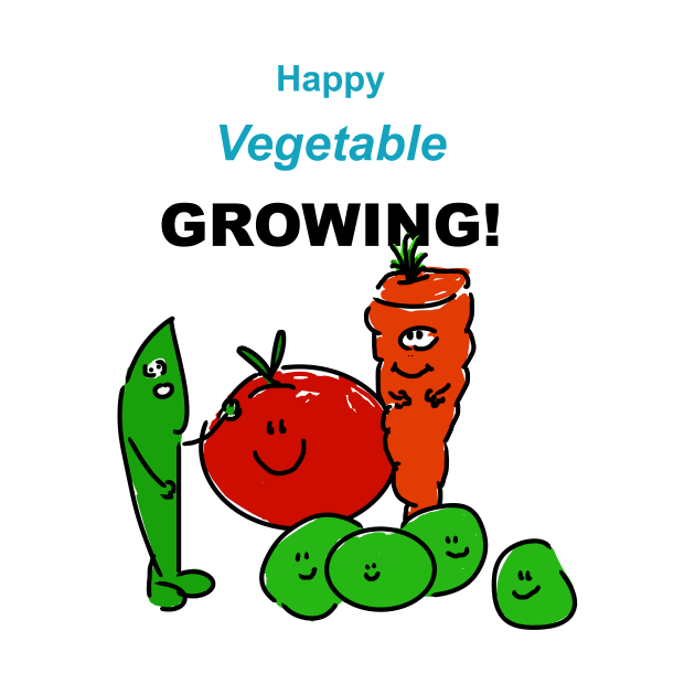 Happy Vegetable Growing! by andersonartstudio