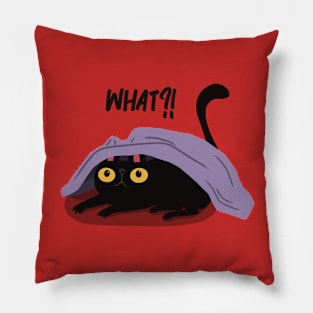 Silly cat fooling around Pillow