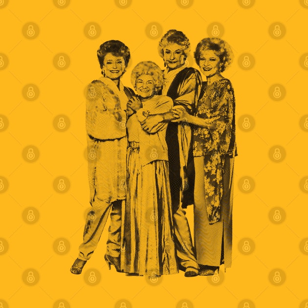 The Golden Girls - Simple Engraved by Chillashop Artstudio