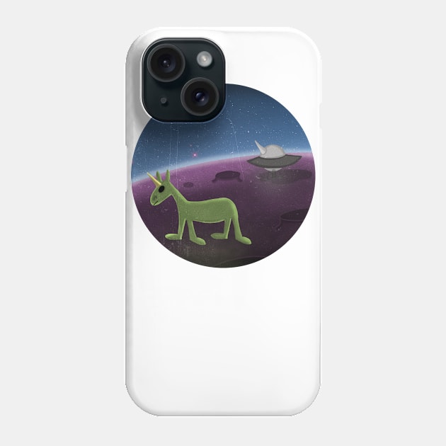 U.F.O. Unicorn Flying Object Phone Case by Thatssounicorny