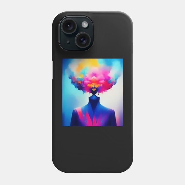 psychedelic figure Phone Case by heartyARTworks