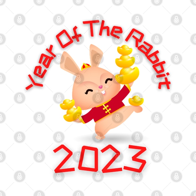 Year Of the Rabbit Chinese Zodiac Lunar New Year by Barts Arts