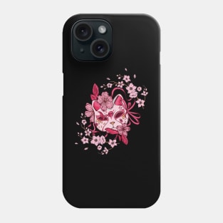 Sakura Tree Japanese Mask Cherry Pink Flower Blossom Phone Case