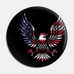 USA  Merica Eagle USA 4th July Pin