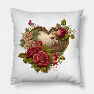 Valentines Day Beautiful Heart Pillow