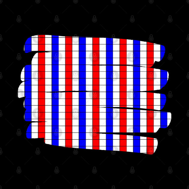 US flag colored lines by MICRO-X