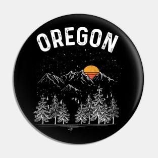 Vintage Retro Oregon State Pin