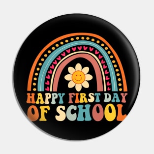 Happy First Day Of School For Teachers Back To School Pin