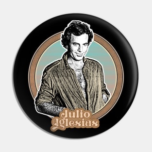 Julio Iglesias // Retro Style Fan Design Pin