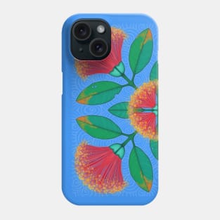 Pohutukawa Summer - blue sky Phone Case