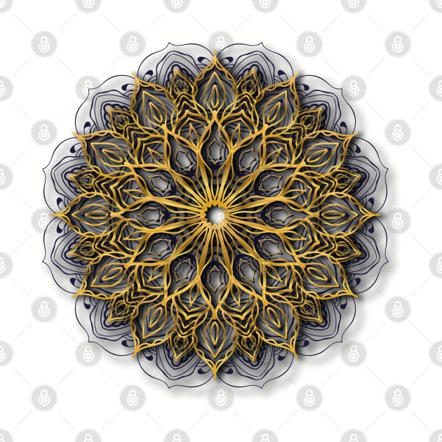 Luxury golden mandala by Mako Design 