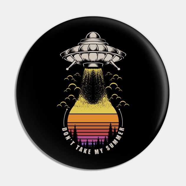 Ufo Retro Pin by Design Anbay