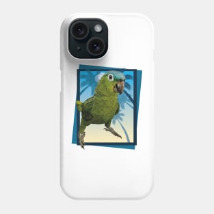 blue-crowned parrot Phone Case