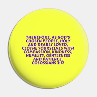 Bible Verse Colossians 3:12 Pin