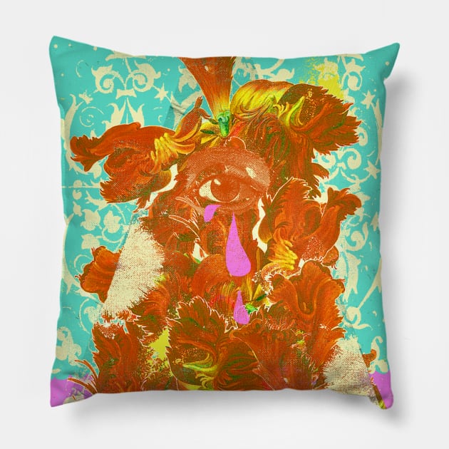 ESOTERICA FLORAL Pillow by Showdeer