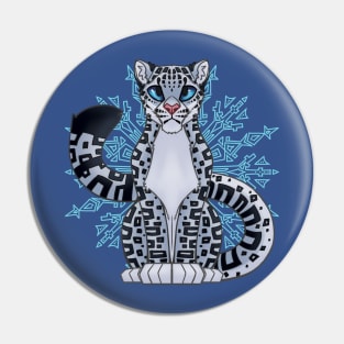 Snow Leopard Pin