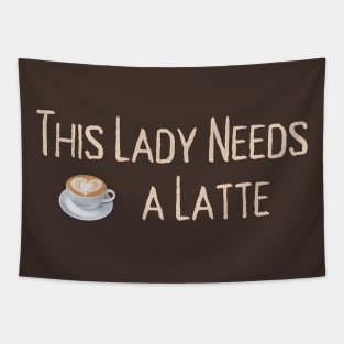 Lispe This Lady Needs a Latte Coffee Tapestry