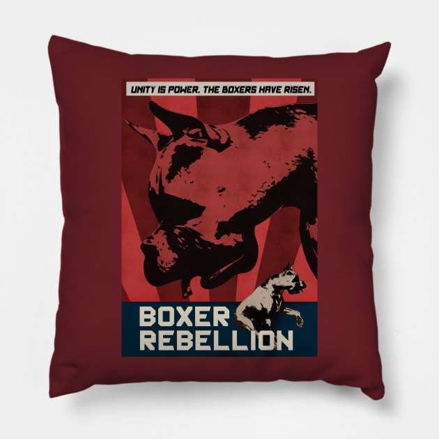 Boxer Rebellion Pillow by GalenValle