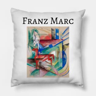 Franz Marc abstract artwork Pillow