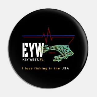 Key West Florida, I love fishing in the USA Pin